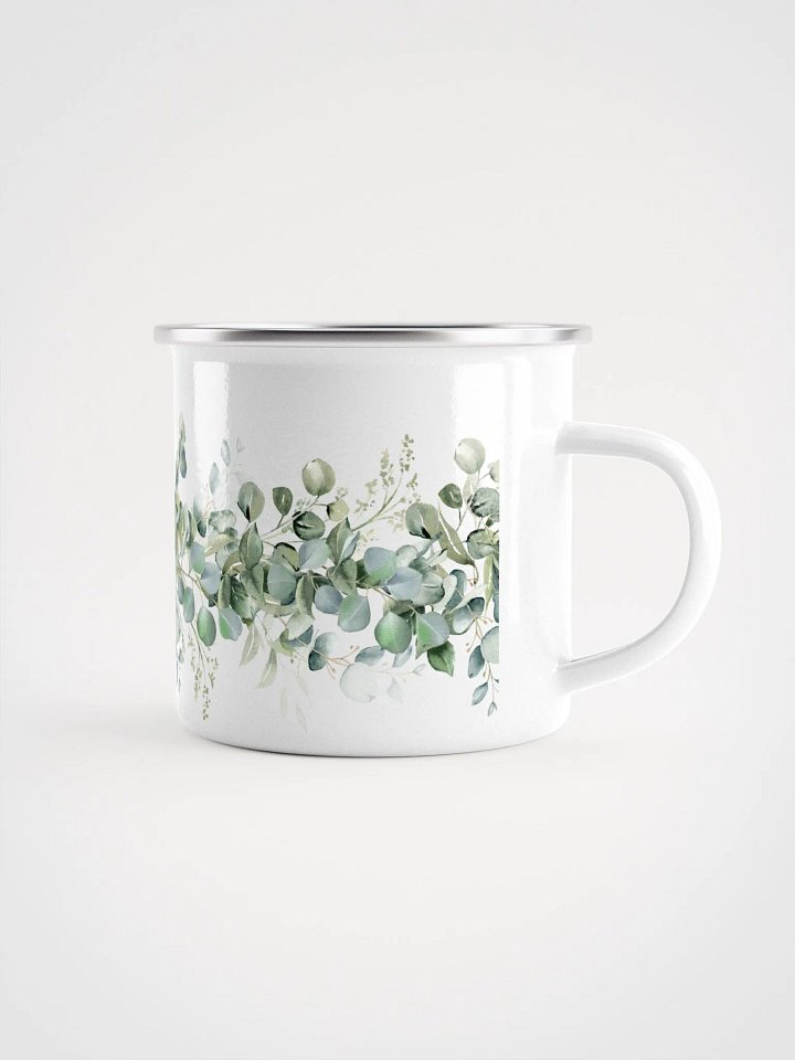 Eucalyptus Leaves Enamel Camping Mug product image (1)