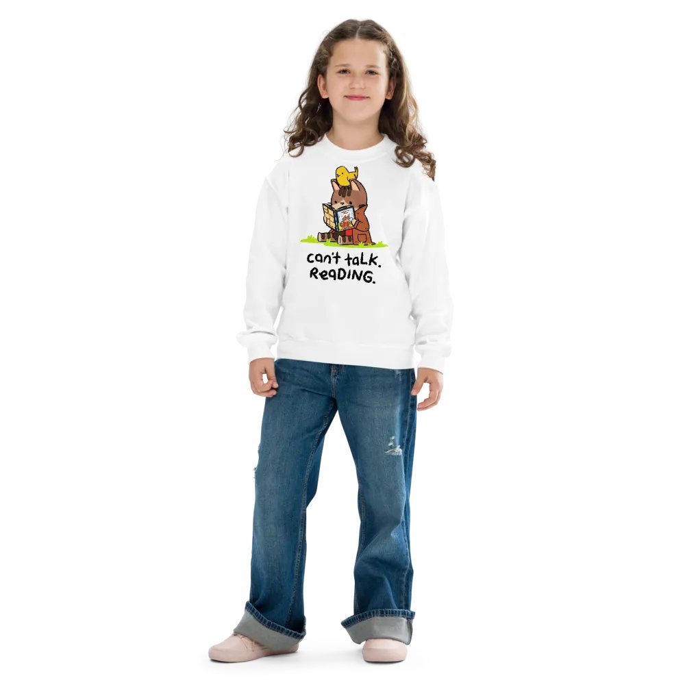 reading sweatshirt (kids) product image (4)