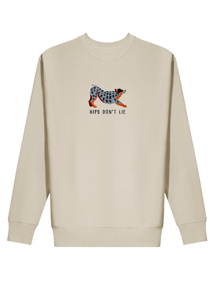 Hips Don't Lie Sweatshirt (Embroidered) of an Australian Cattle Dog(Blue Heeler) product image (72)