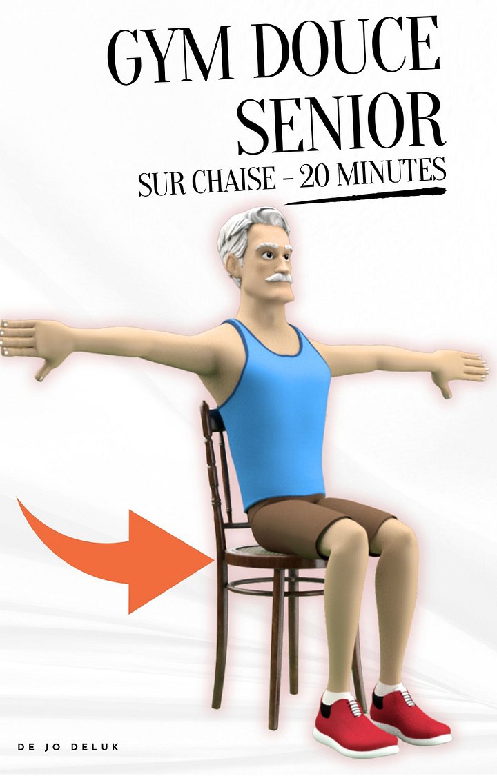 Ebook - Gym DOUCE sur chaise seniors - 20 minutes product image (1)