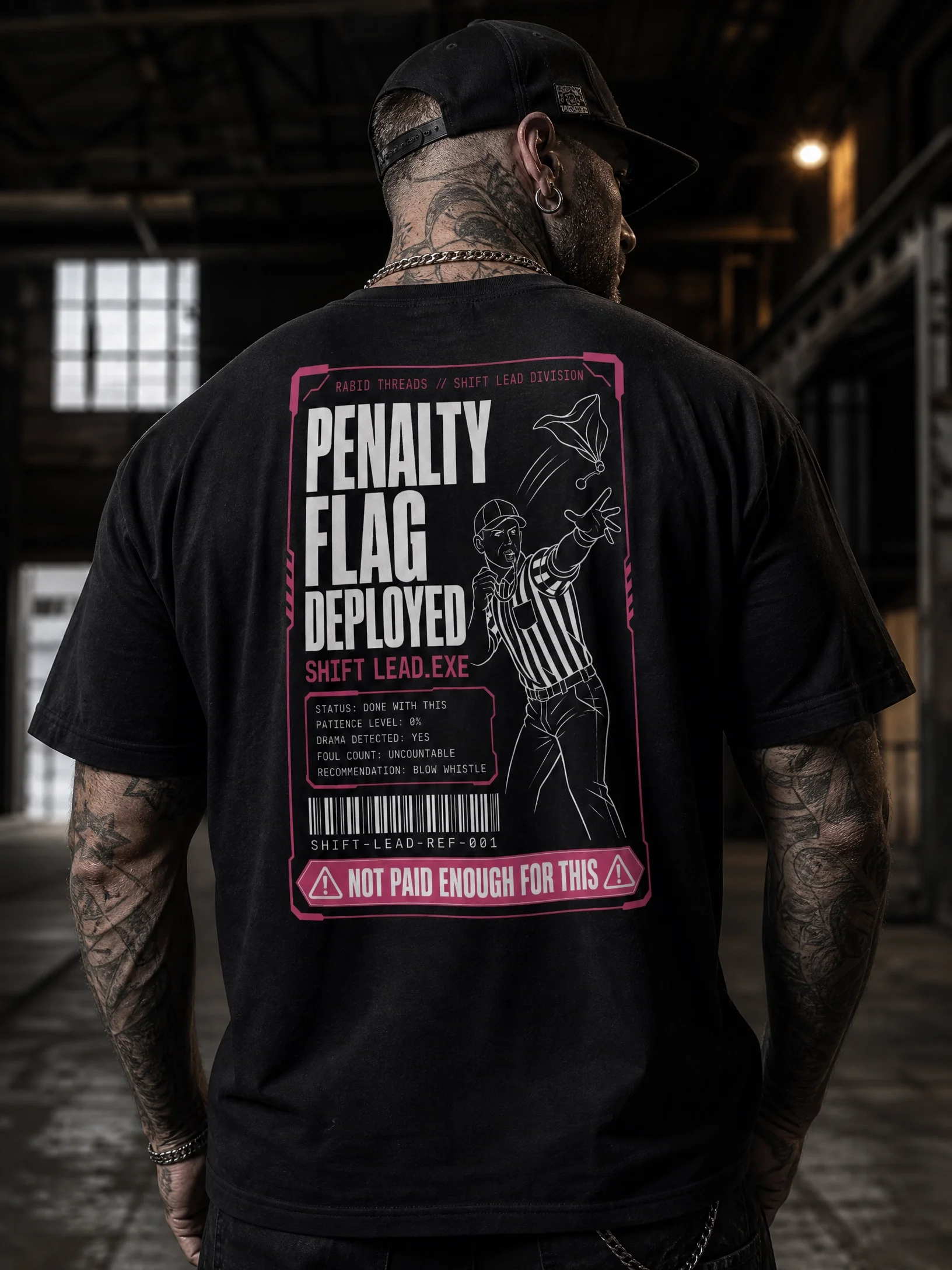 PENALTY FLAG DEPLOYED // SHIFT LEAD DIVISION Heavyweight Tee product image (4)