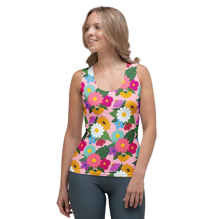 Floral Yarn Print Tank Top product image (1)