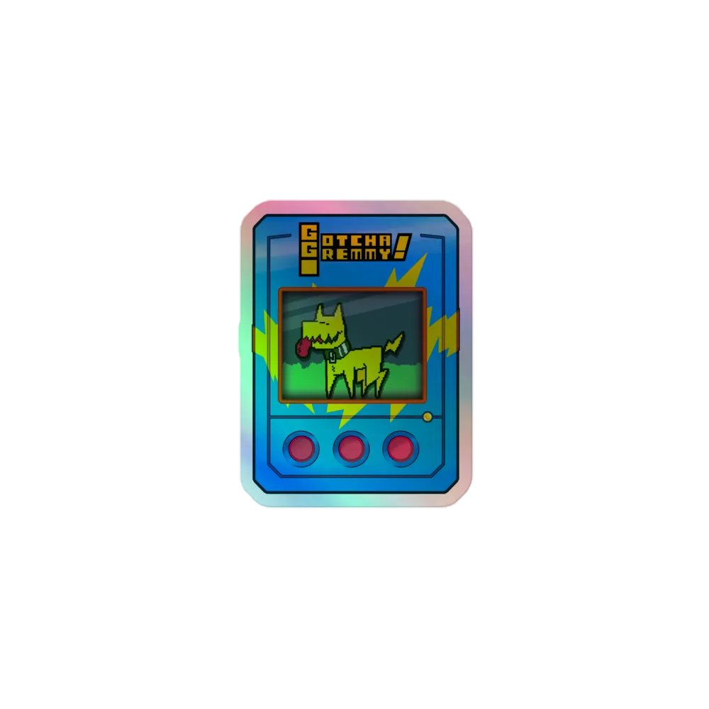 Gotcha Gremmy! [RARE Blue/Yellow] - Sticker product image (1)