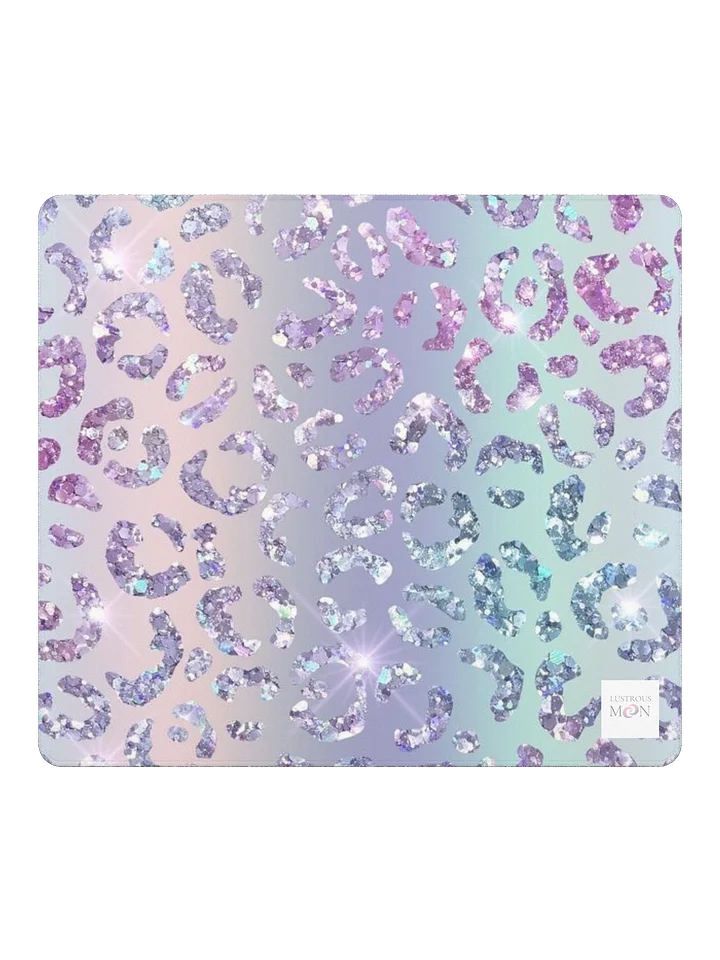 IRIDESCENT GLITTER LEOPARD PATTERN Gaming Mouse Pad product image (2)