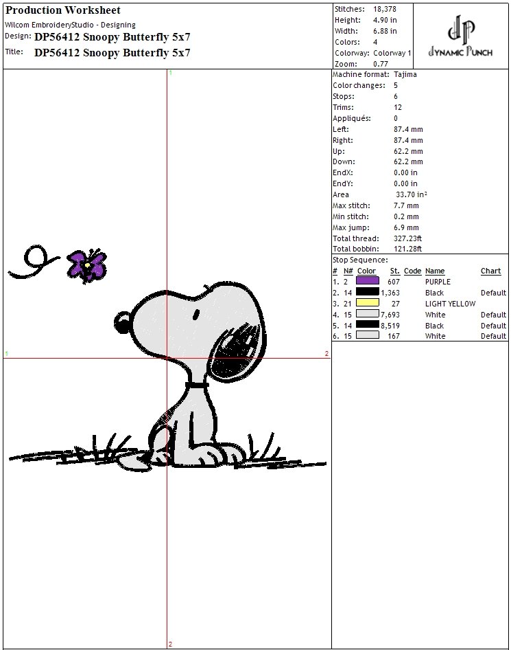 SNOOPY BUTTERFLY product image (2)