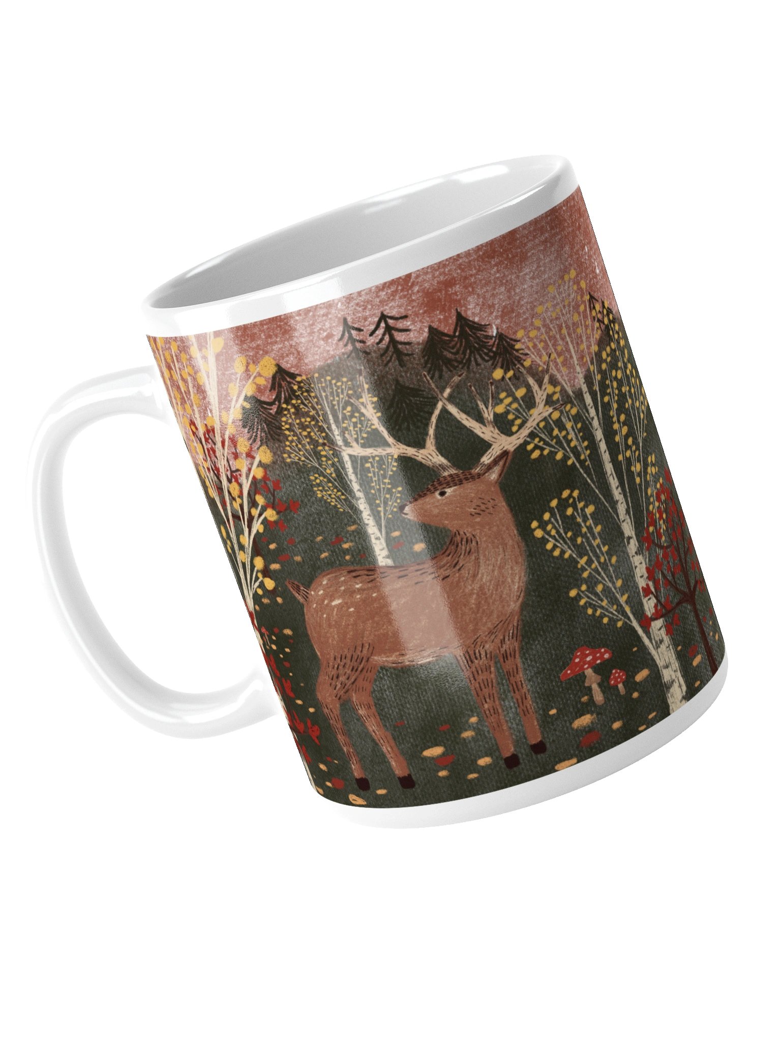 the forest deer mug product image (4)