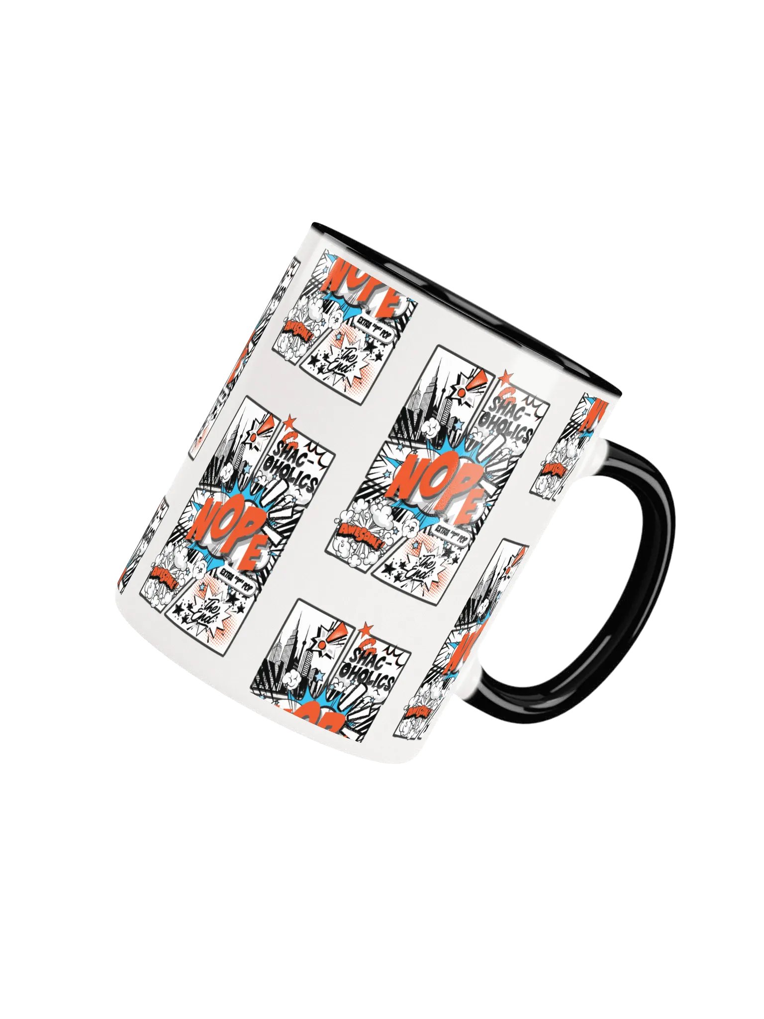Shac-oholics Comic Blast Mug - Orange 
