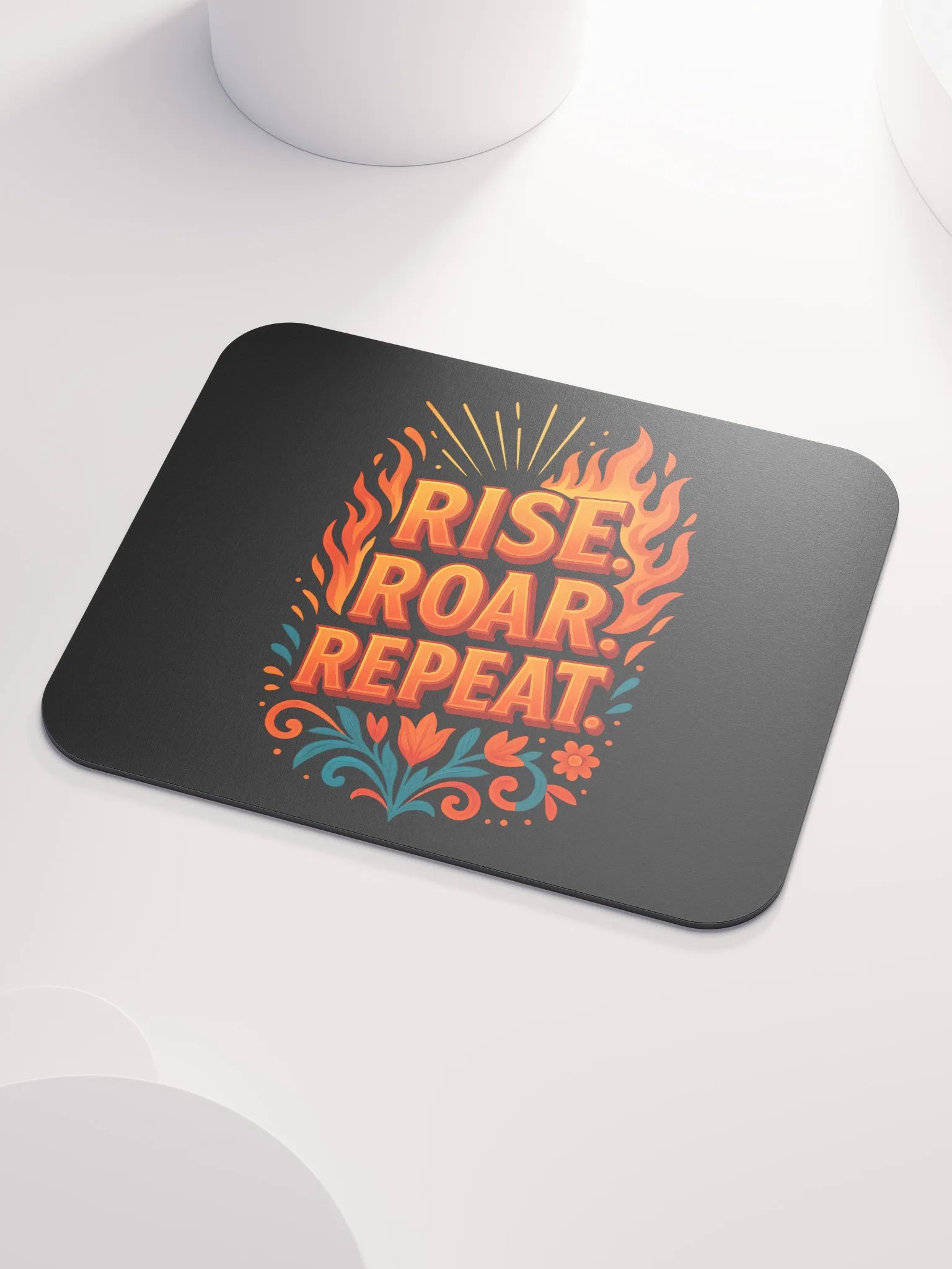 Rise. Roar. Repeat. Mouse Pad – High-Energy Desk Motivation product image (3)