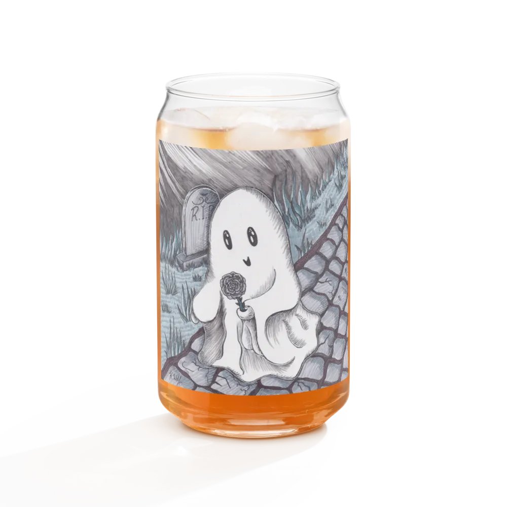Rose Ghost can-shaped glass product image (11)