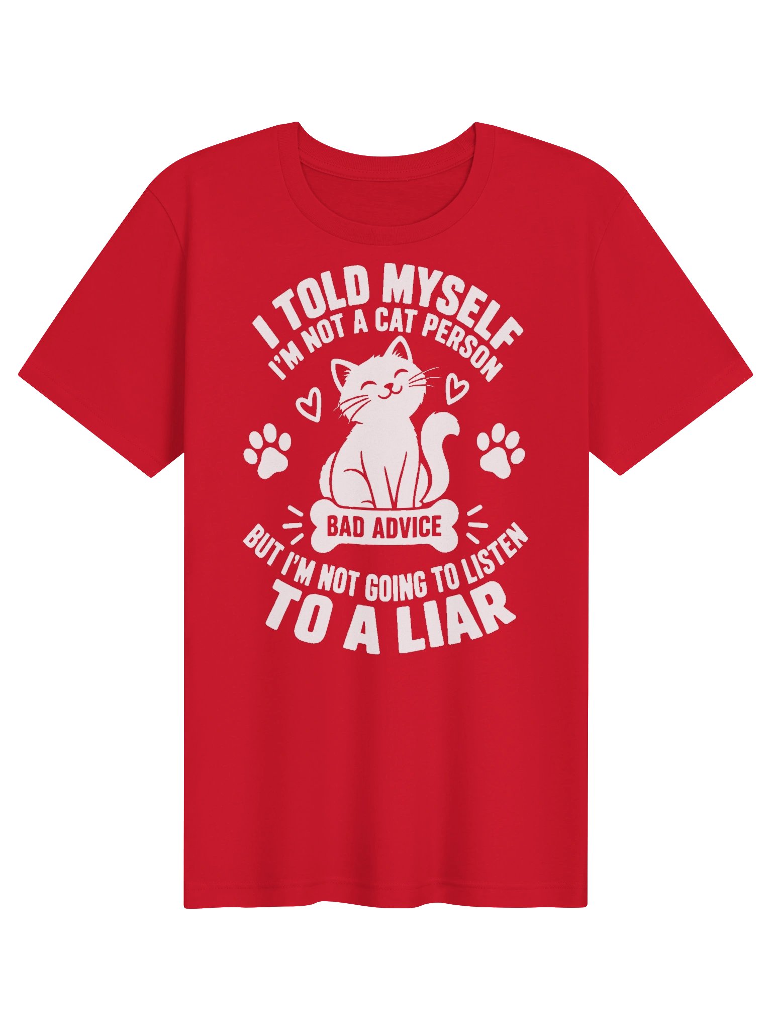Dog / Cat Mom Logic – I Told Myself Not To Get Another Cat Funny T-Shirt (White Ink) product image (5)