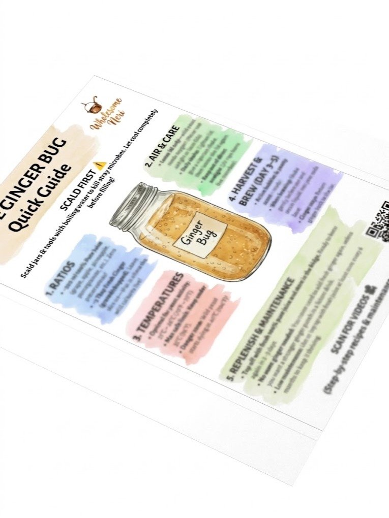 Juice Ginger Bug Quick Guide Sticker product image (10)