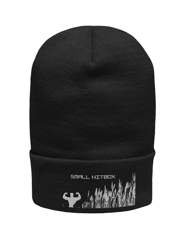 Small Hitbox Beanie – Survival Gamer Meme Knit Hat product image (2)