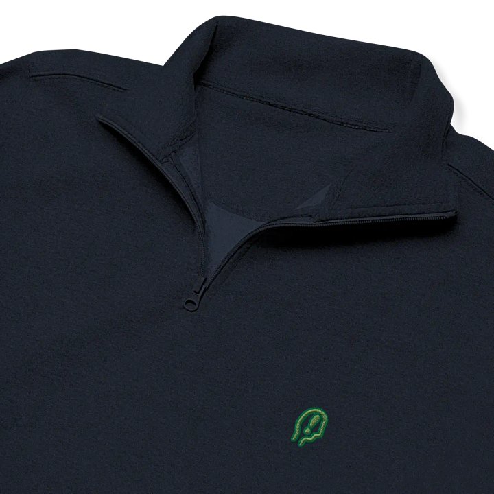 EXCLAIMING MENTALLY (moss design) embroidered quarter zip product image (11)