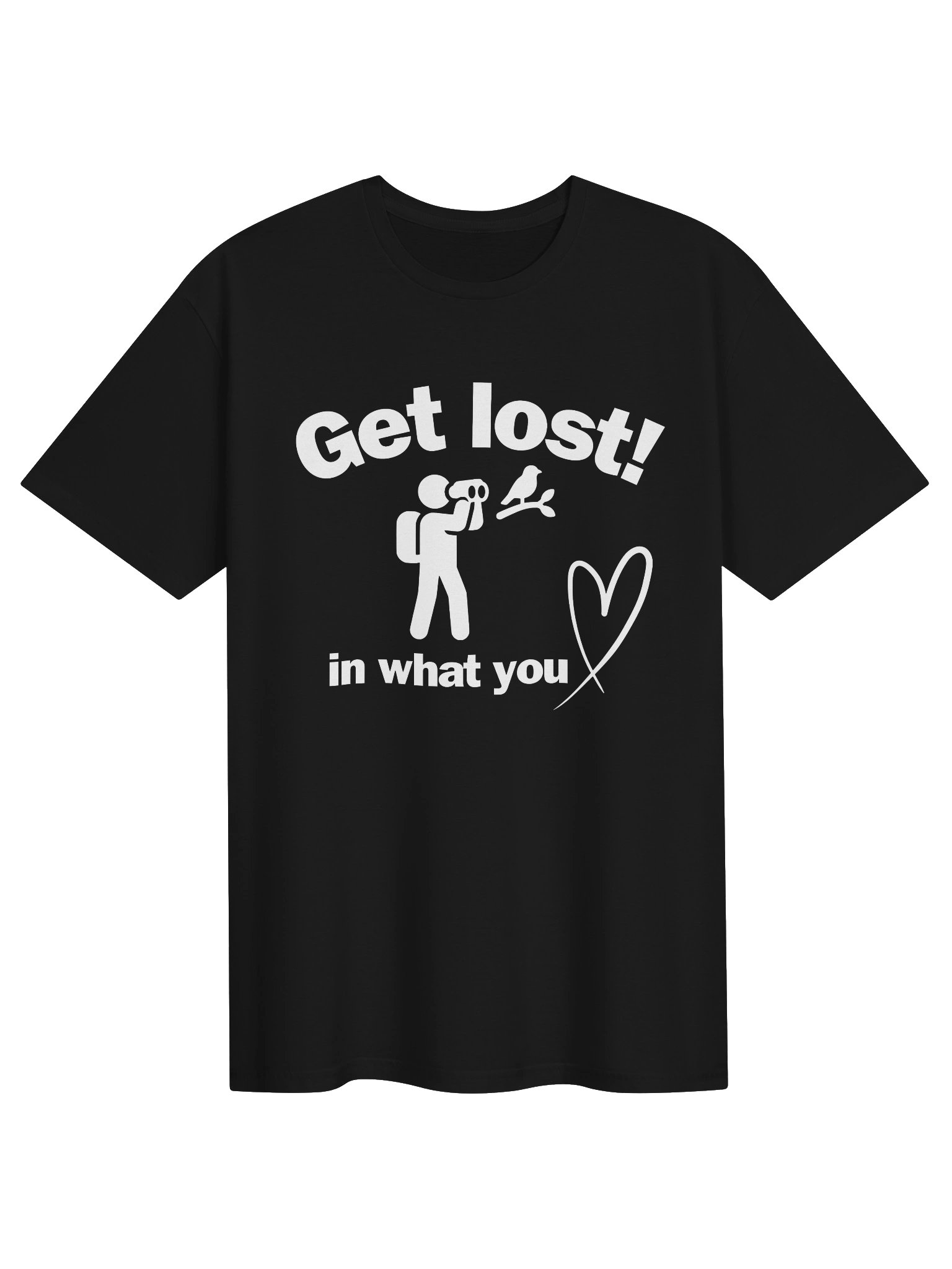 Get Lost Hiking Birdwatching T-Shirt – Adventure Graphic Tee for Birders product image (1)