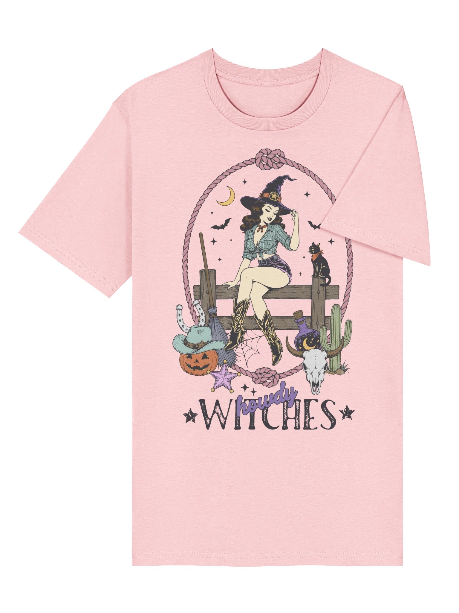 Howdy Witches Halloween Witch T-Shirt product image (3)