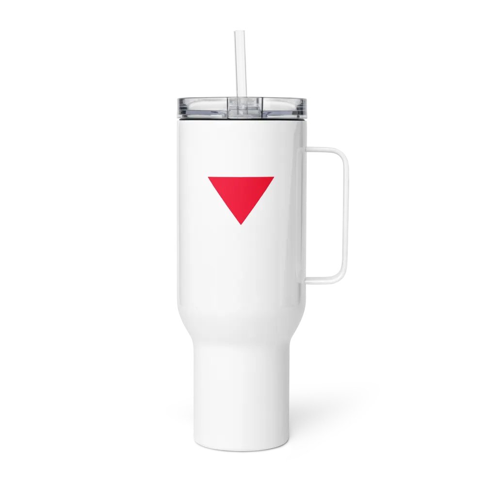 Red Triangle Palestinian Resistance Travel Mug product image (4)