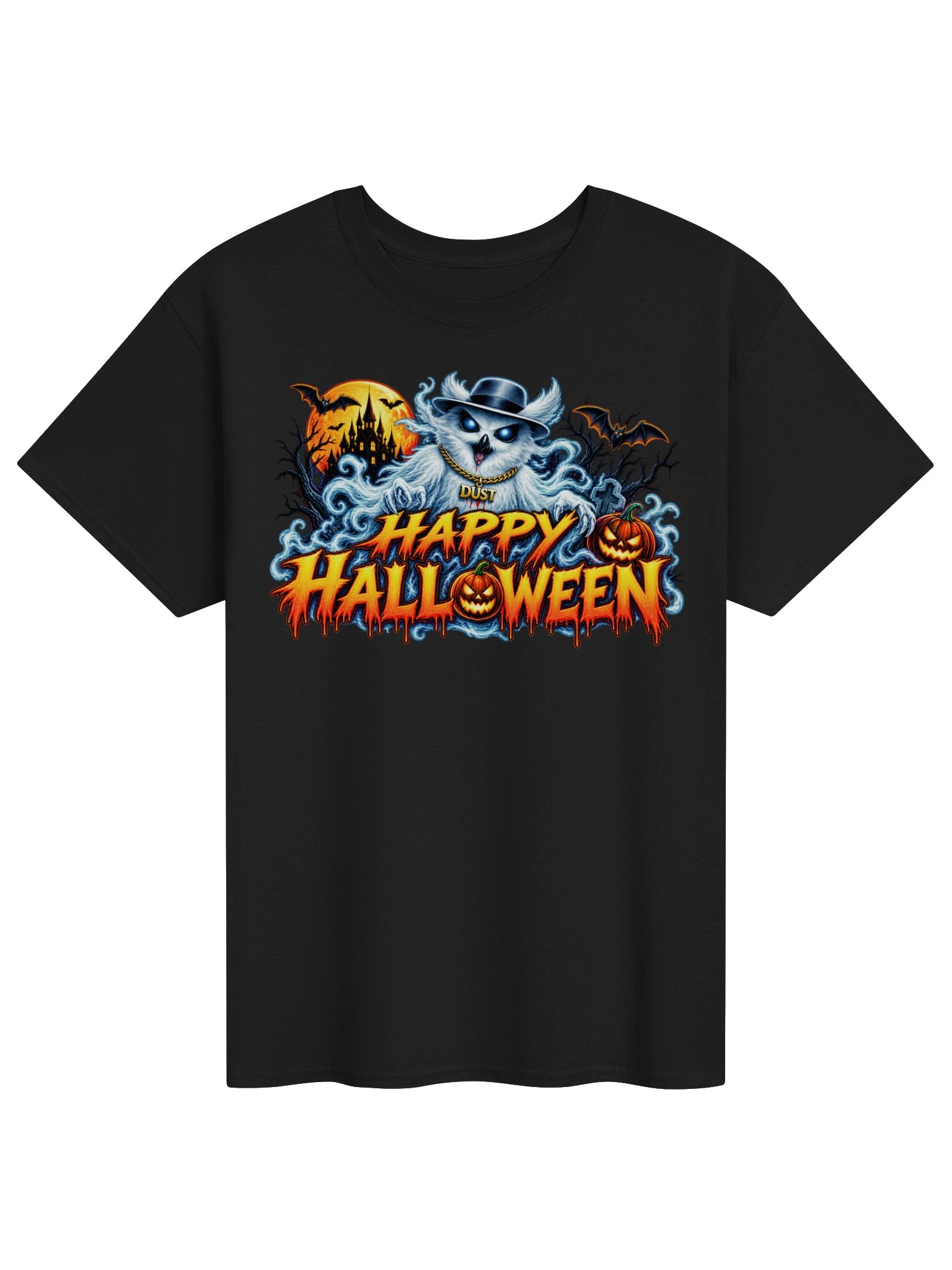 Phant Owl Happy Halloween Gildan Heavyweight T-Shirt product image (1)