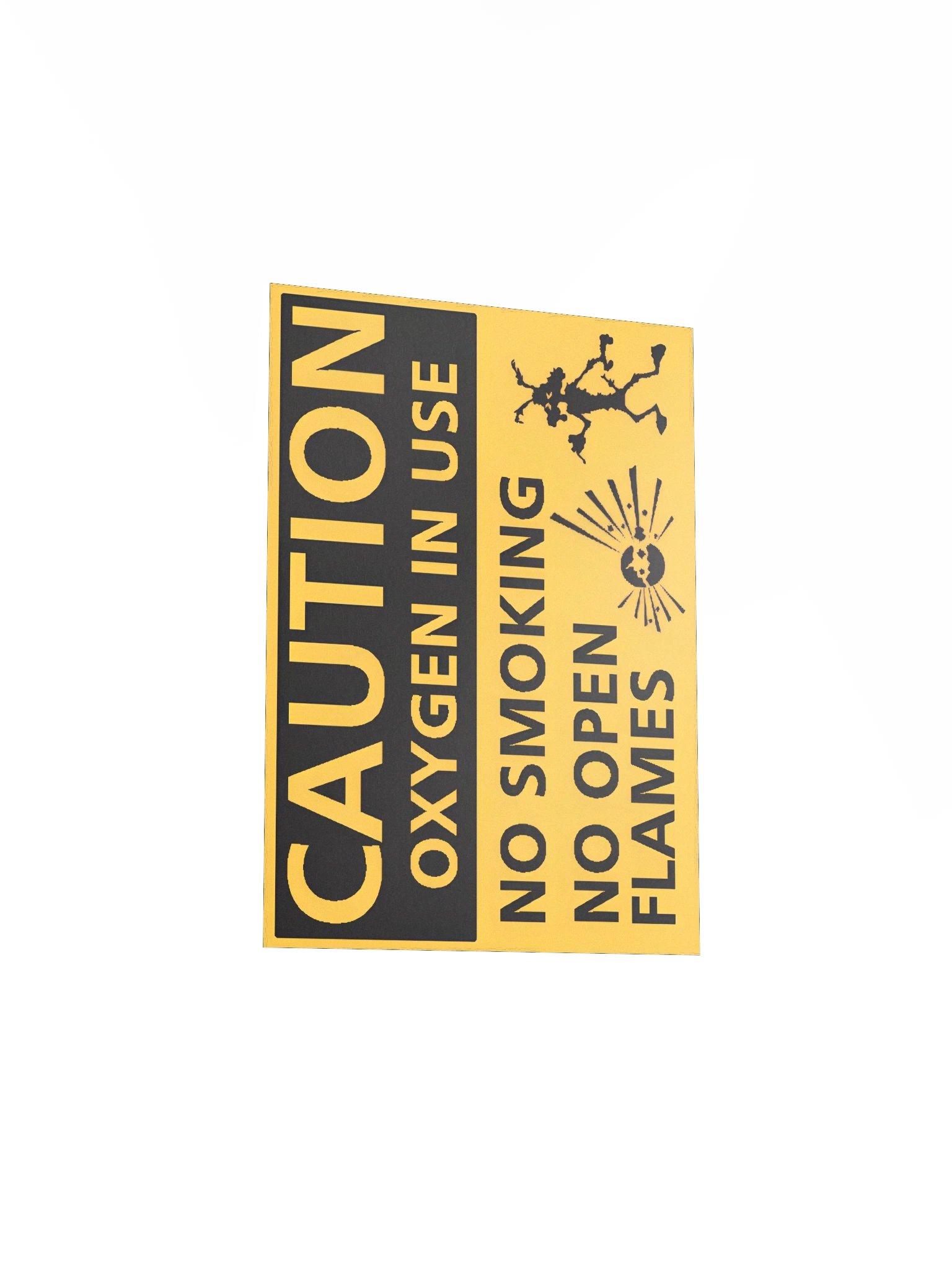 Caution Oxygen Sign product image (3)