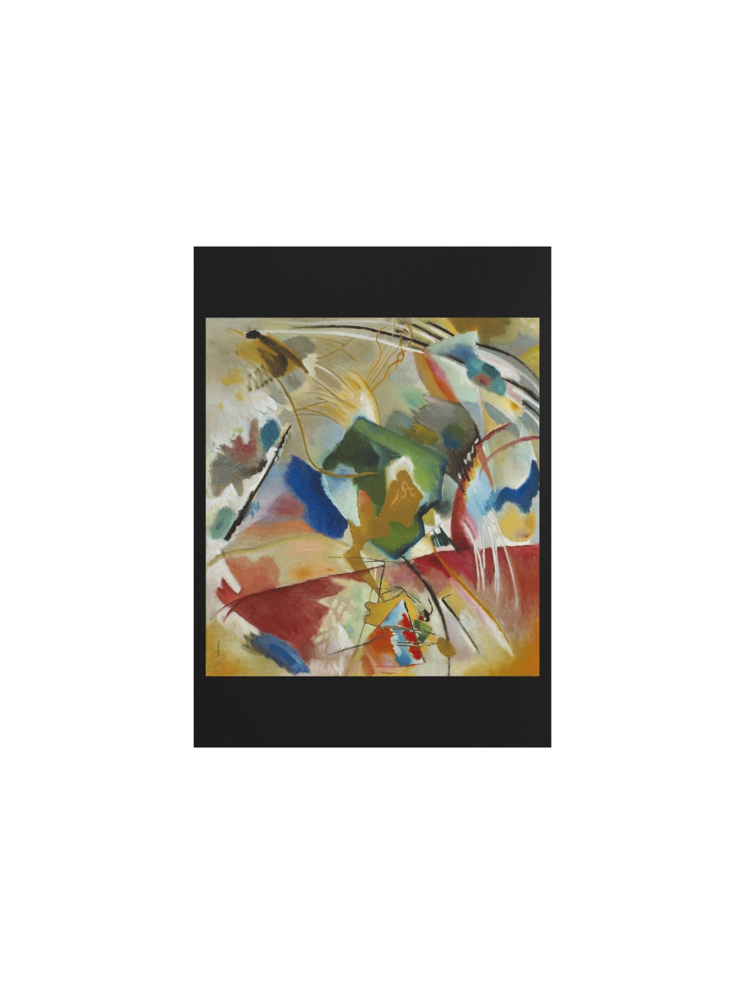 Kandinsky, Painting with Green Center — Fine-Art Poster product image (2)