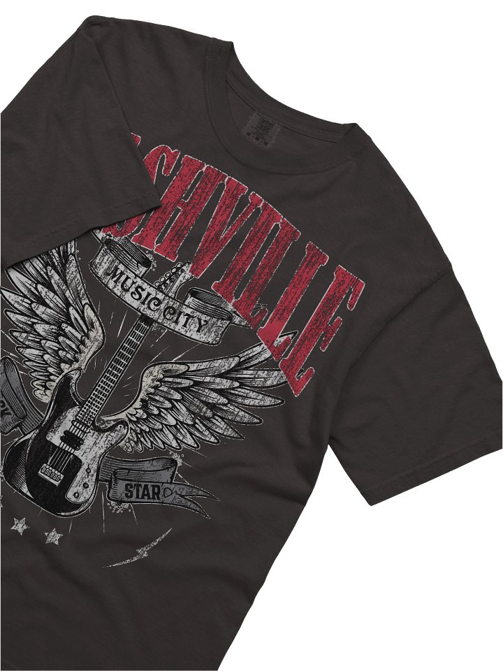 Nashville Music City Shirt – Vintage Guitar Rock Star Graphic Tee Tennessee product image (22)