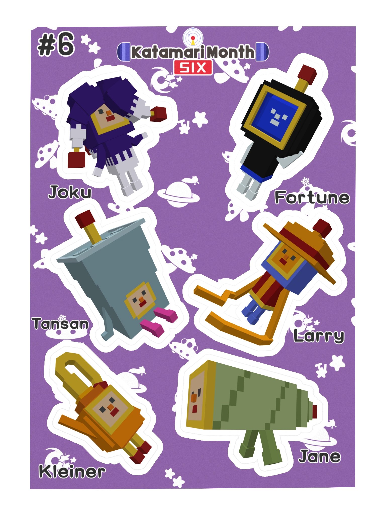 KDM6 OC Cousin Sticker Sheet #6 product image (3)