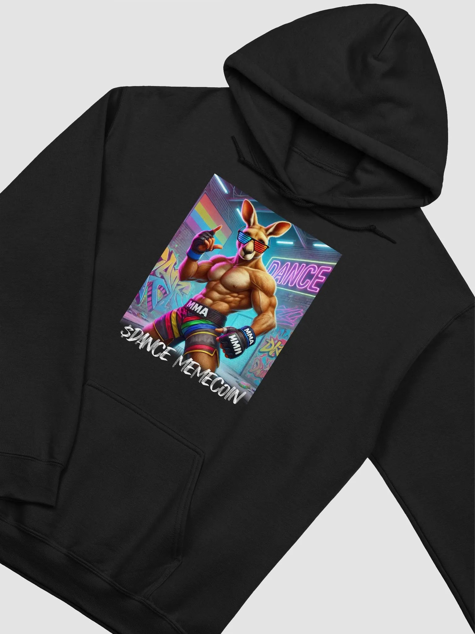 DANCE MEMECOIN - KUNG POW - CLASSIC HOODIE - BLACK product image (1)