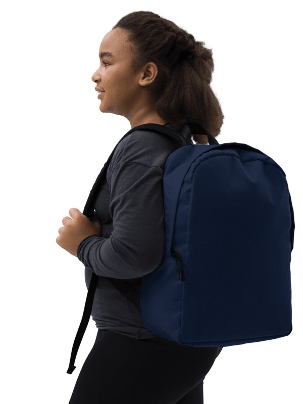 Customizable Minimalist Blue Backpack product image (3)