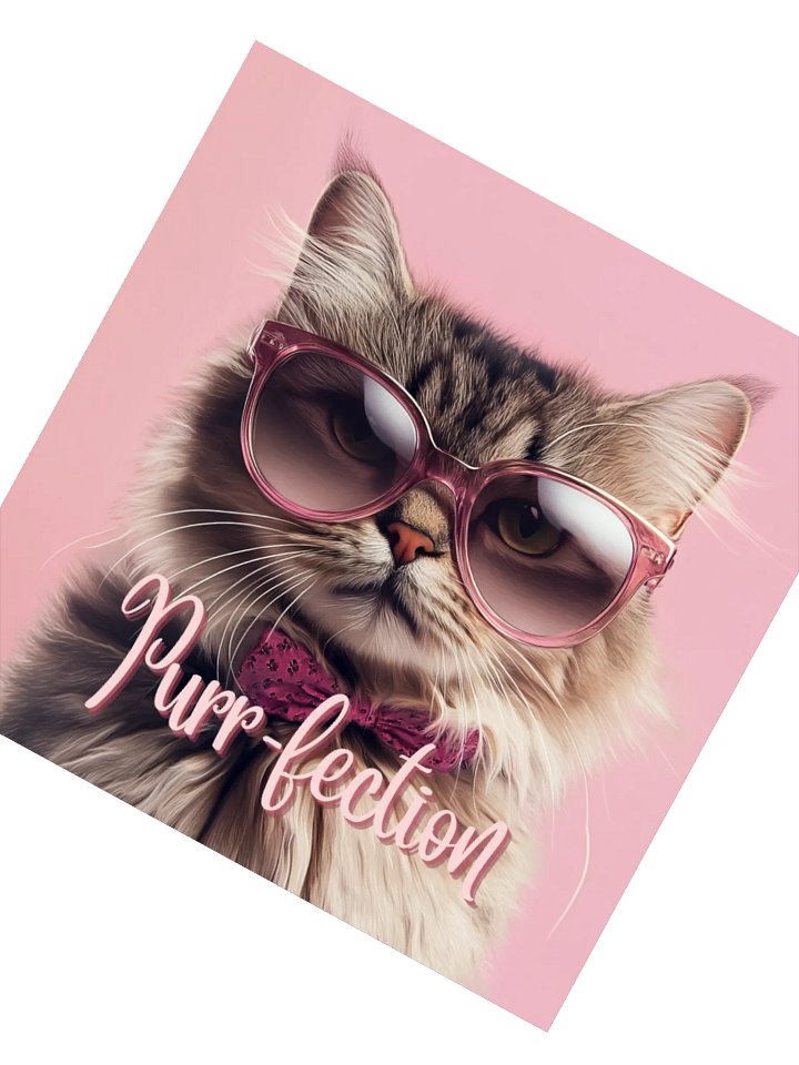 Purr-fection: Square Sticker product image (2)