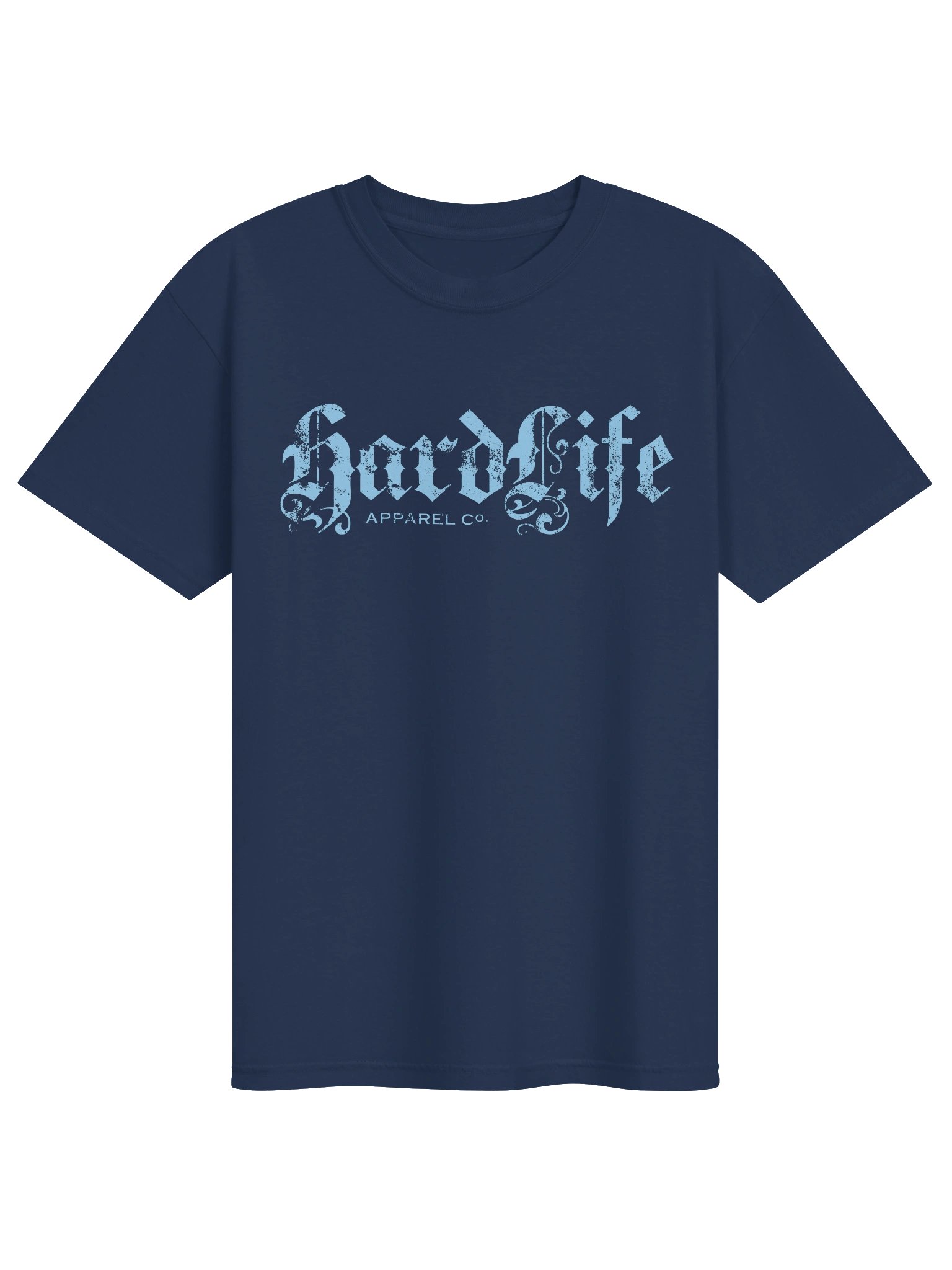 OG Logo - Distressed Light Blue on Navy Tee product image (1)