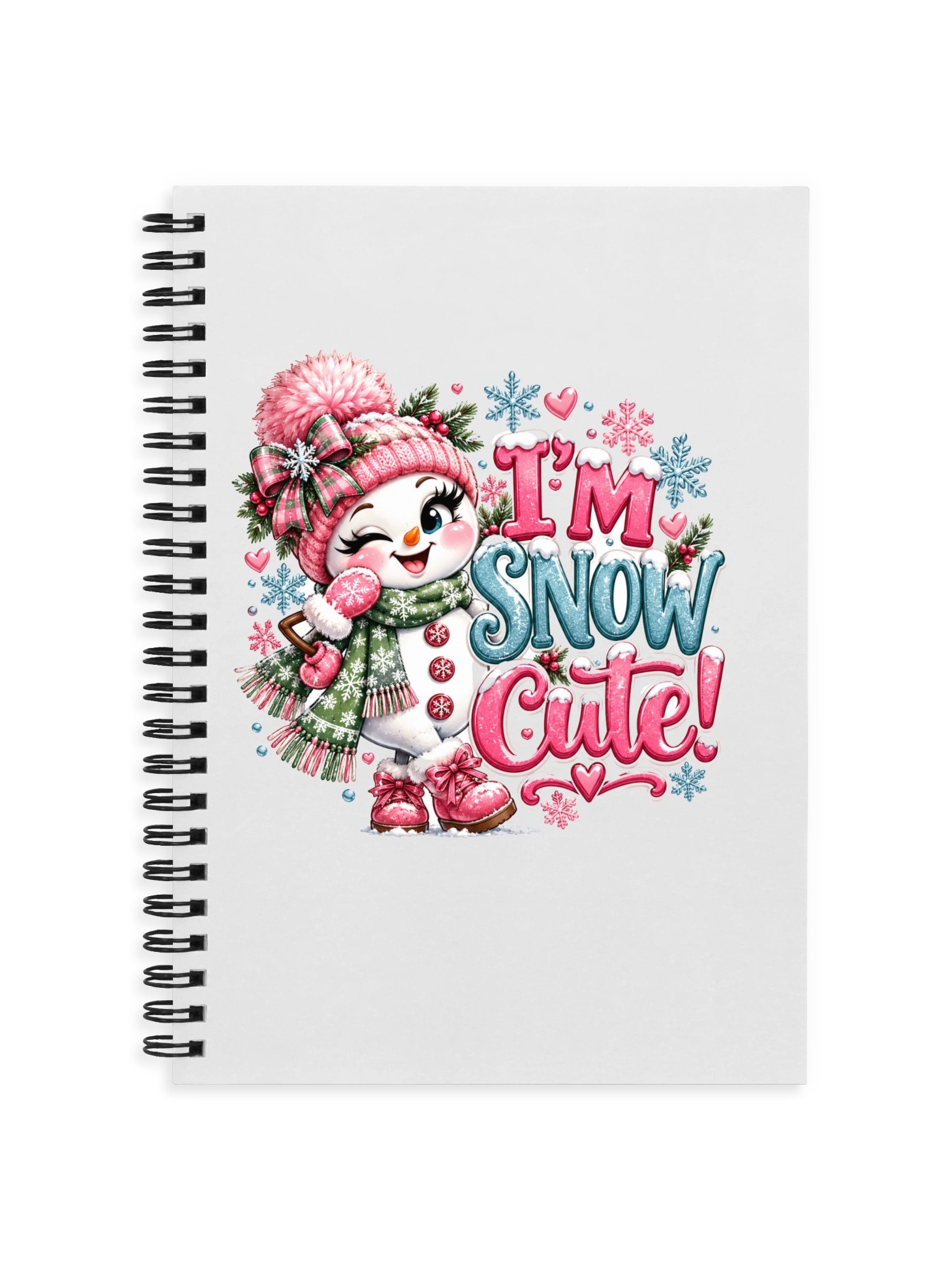 I'm Snow Cute – Adorable Snowgirl Spiral Notebook product image (1)
