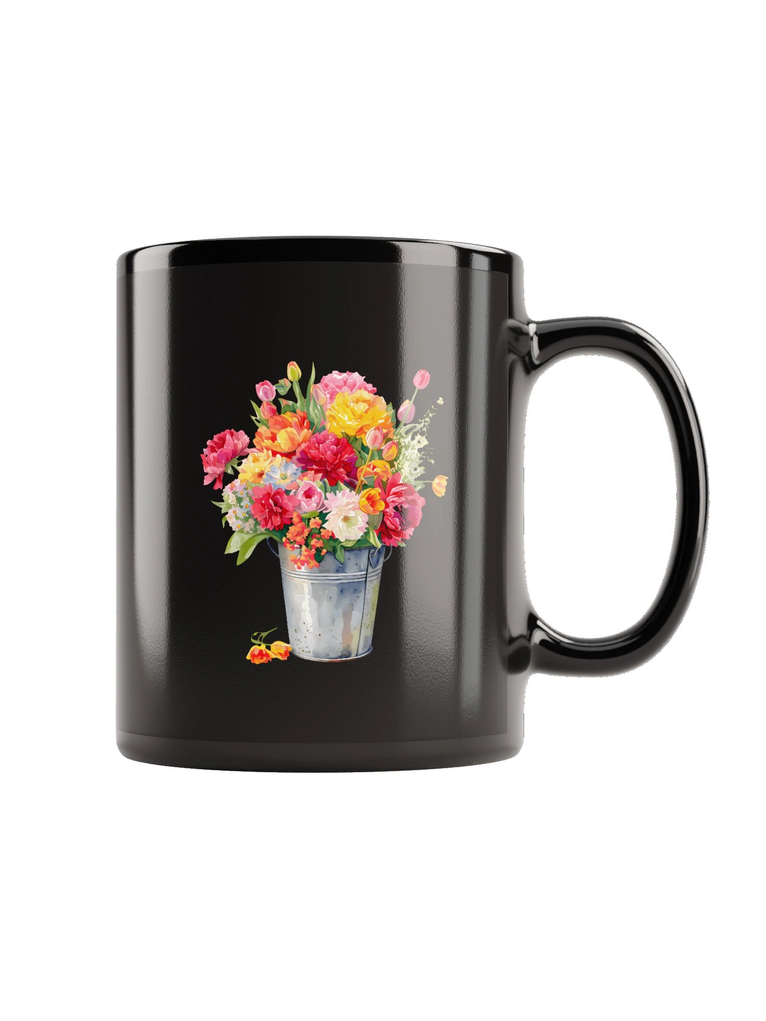 Vase A Black Glossy Mug product image (5)
