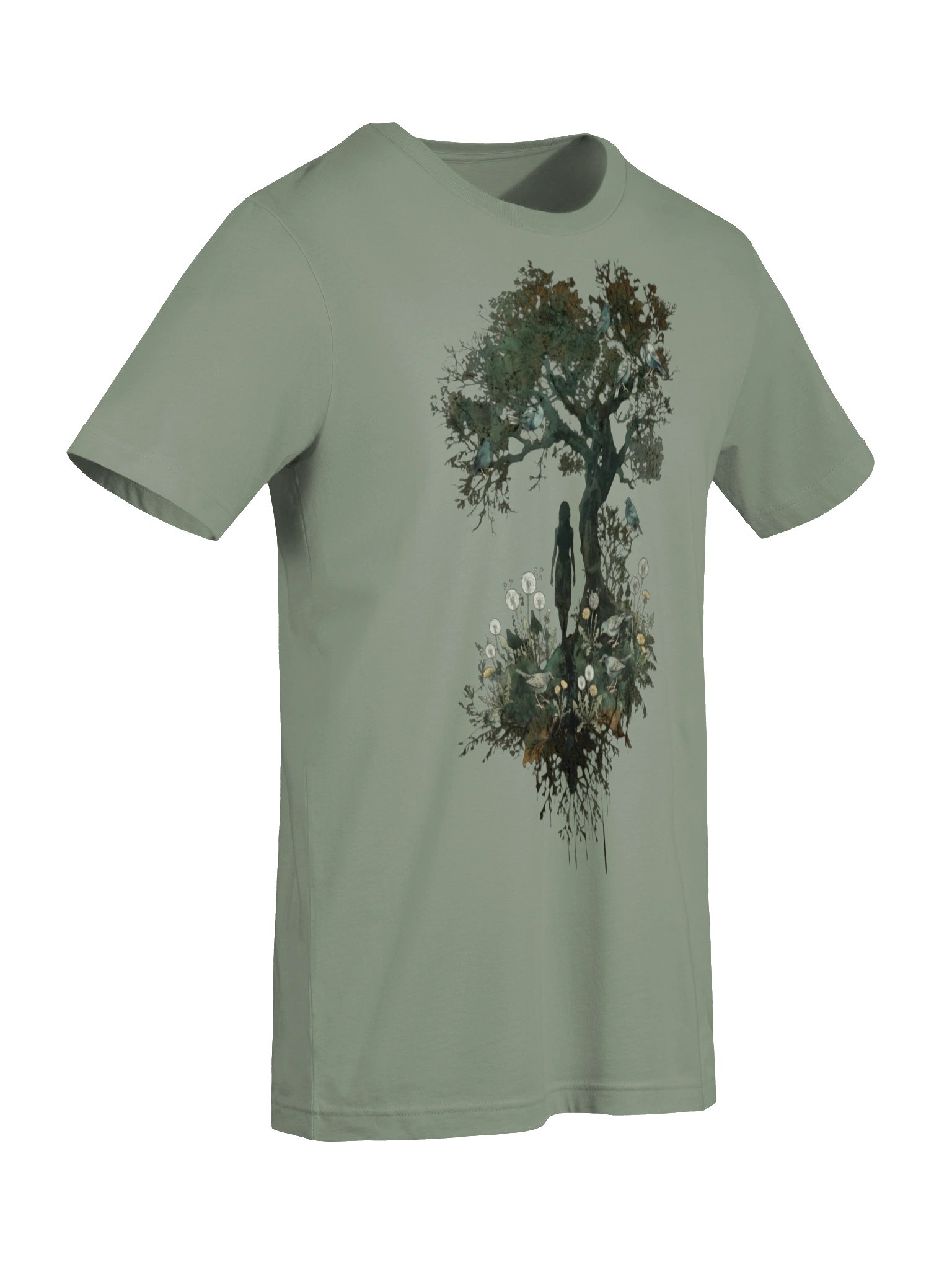 Forest Woman Silhouette Shirt, Divine Feminine Woodland Nature Lover Tee product image (8)
