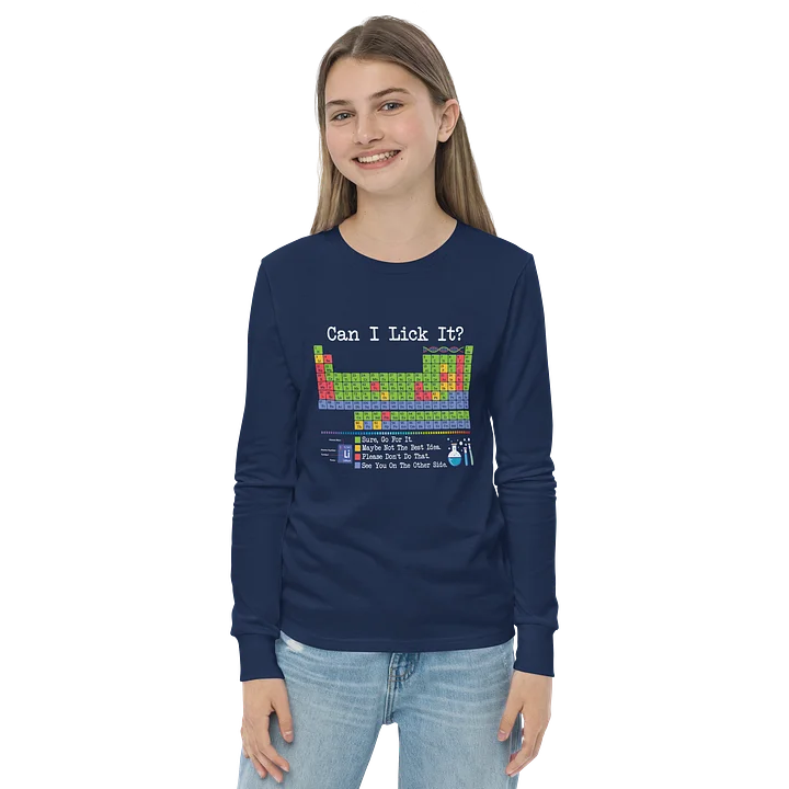Youth Longsleeve Chemistry Nerd Shirt product image (14)