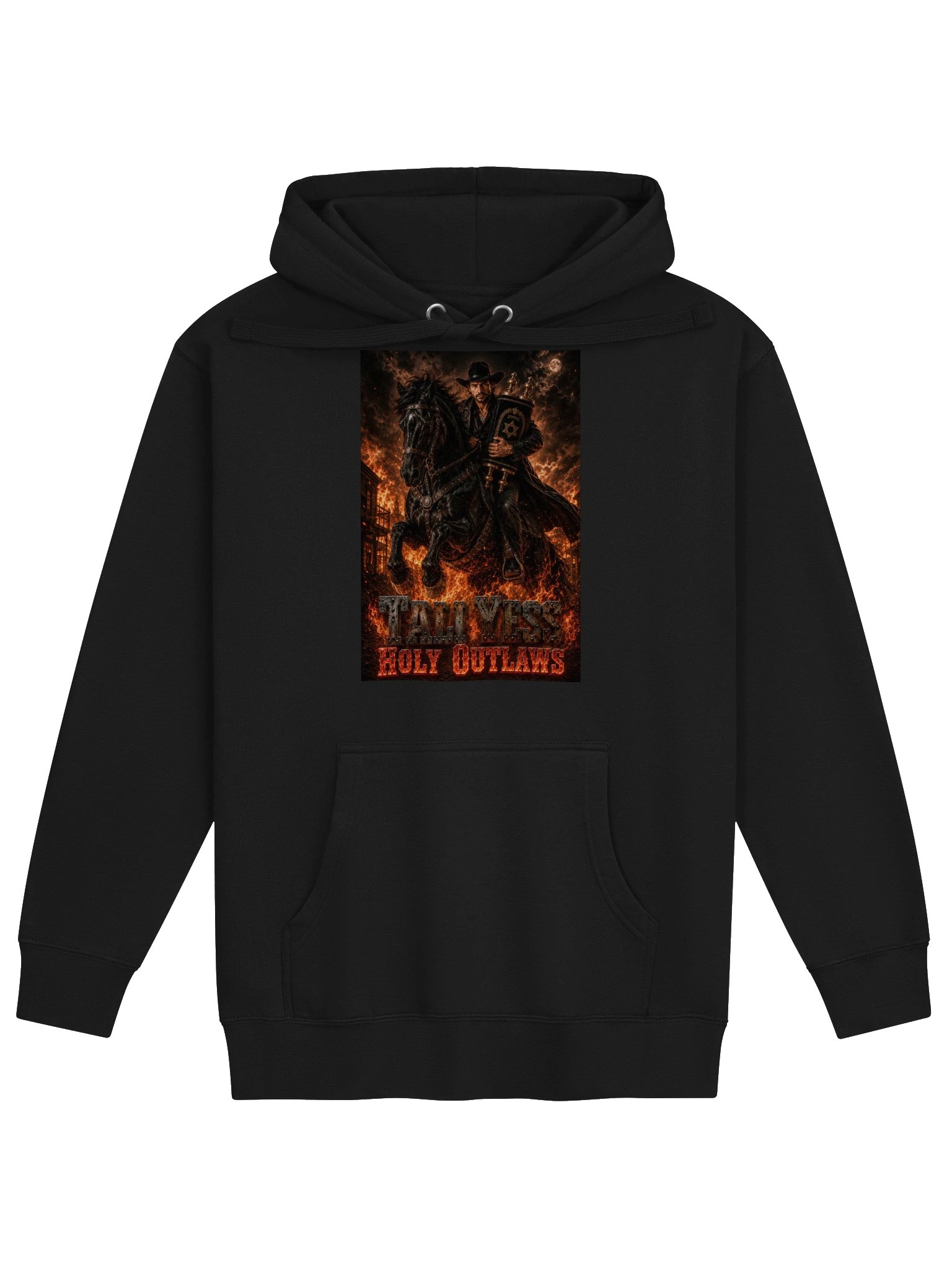 Tali Yess Holy Outlaws — Pose 2 Black Hoodie product image (1)