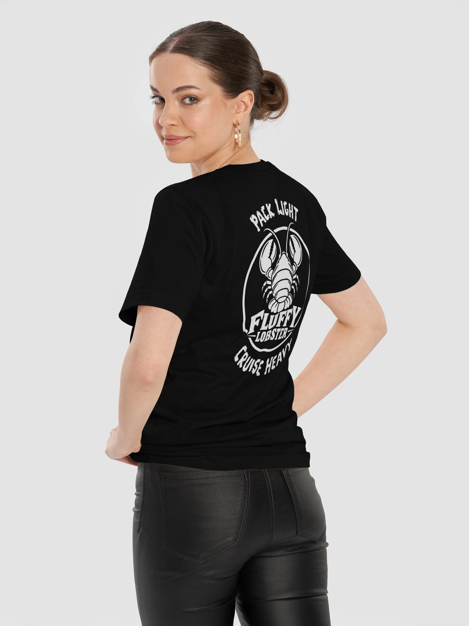 Fluffy Lobster Logo - front/back print product image (125)