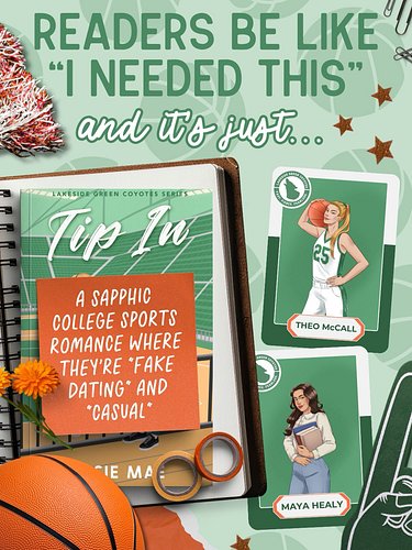 Readers be like “I needed this” and it’s a sapphic fake dating romance…👀💚

Tip In by Josie Mae is available on KU, e-book, an...