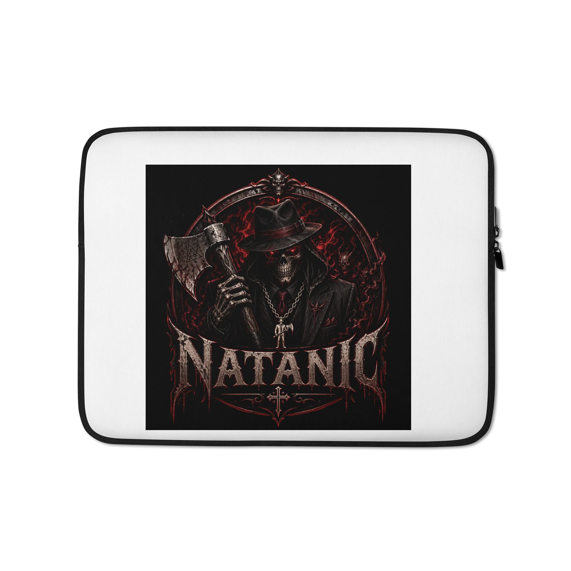 NATANIC Skull & Axe Laptop Sleeve product image (1)
