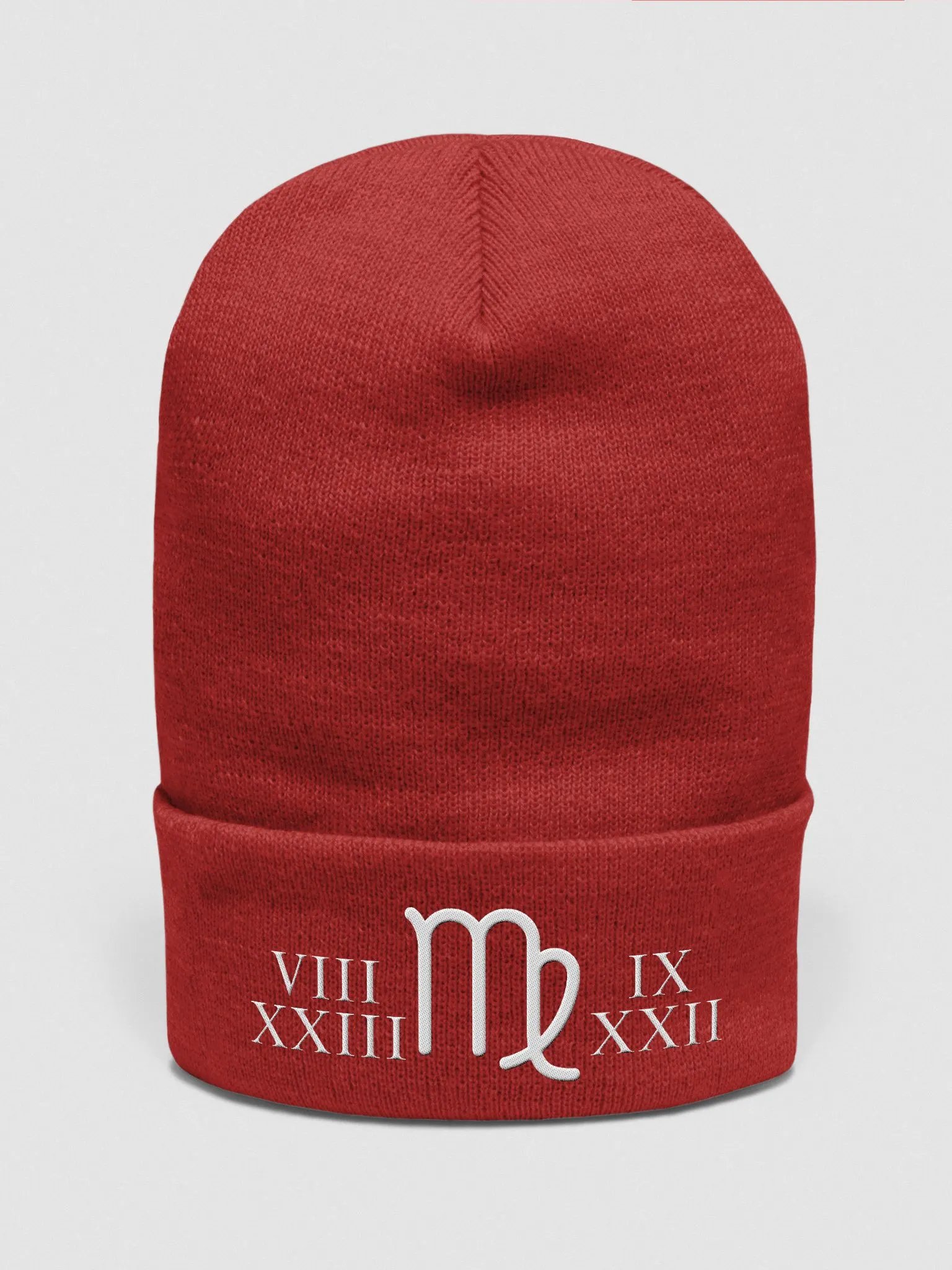 "Virgo Essence: Roots of Wisdom" Dynamic Motion Embroidered Beanie product image (1)
