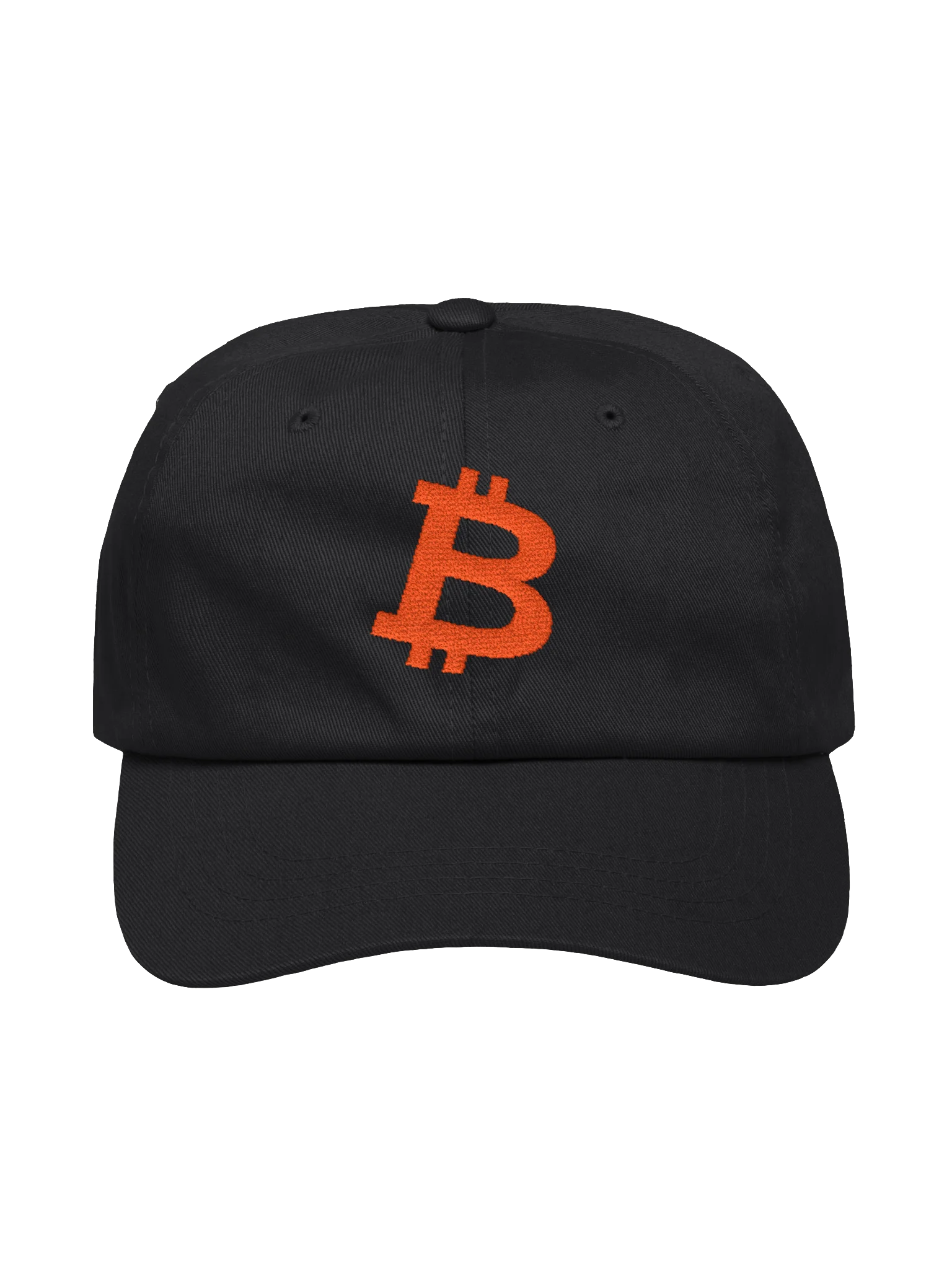 Slanted Bitcoin Embroidered Dad Hat product image (1)