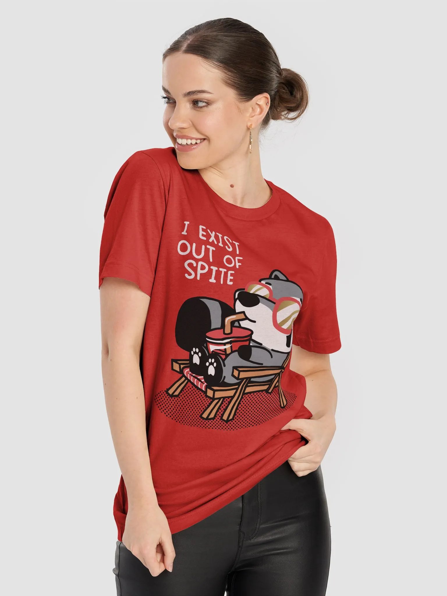 I Exist Out Of Spite Athletic Tee Members product image (8)