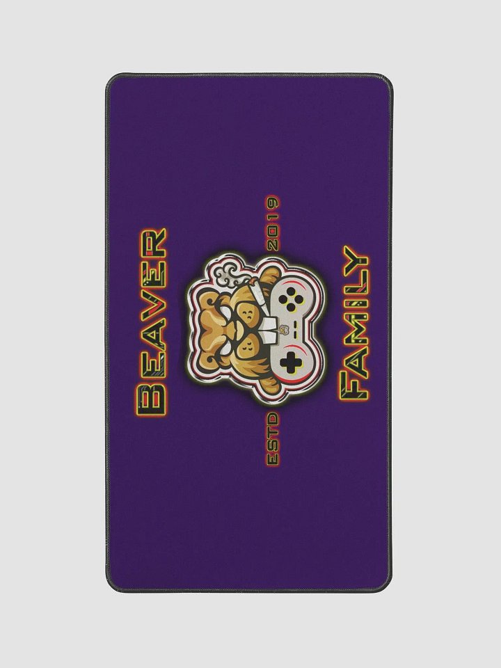 12" x 22" Beaver Family Desk Mat Purple product image (1)