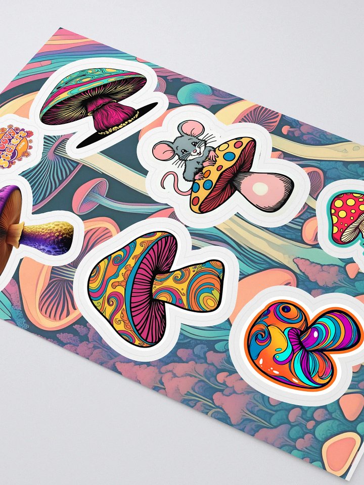 Psychedelic Mushroom Madness Sticker Sheet product image (2)