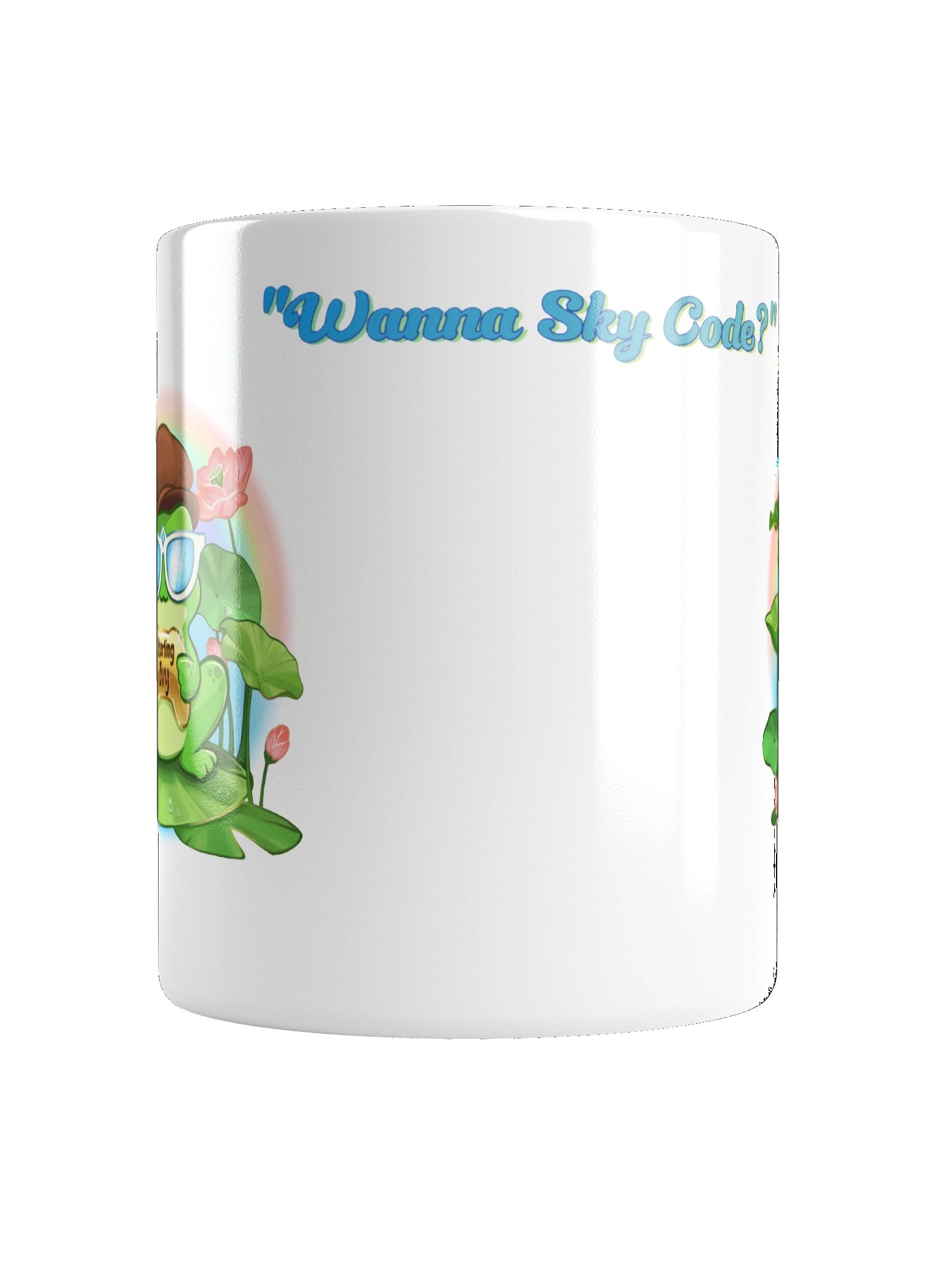 Pastel Cafe Frog "Wanna Sky Code?" product image (16)