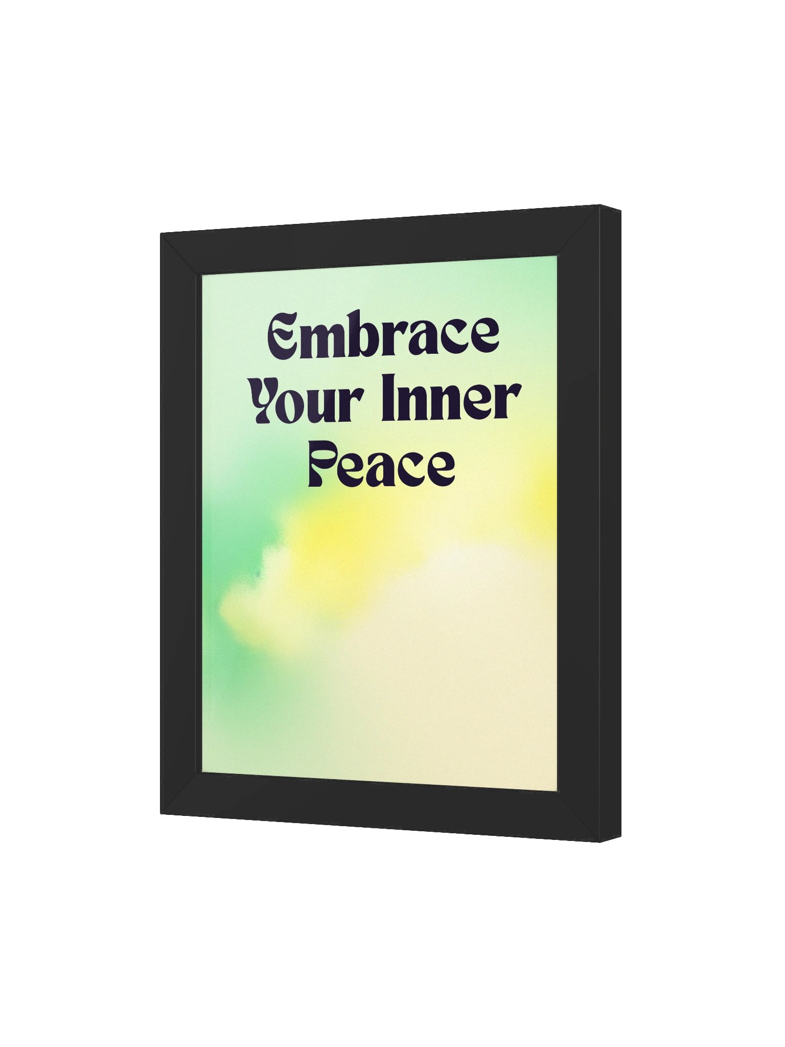 " 🌿 Mint + Yellow + Cream — "Embrace your inner peace" product image (9)
