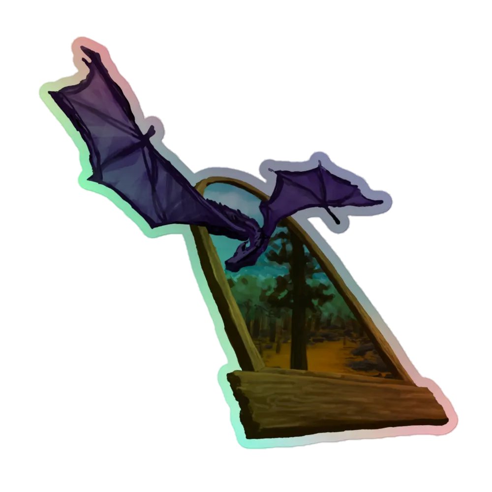 Dragon Plane Meld - Holographic Sticker product image (1)