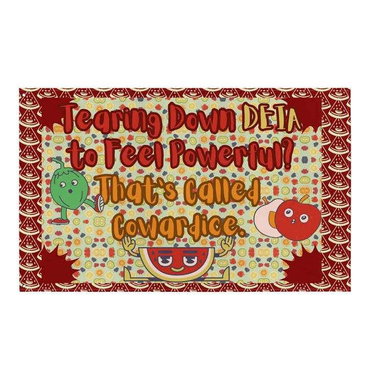 Hands Off DEIA, Tearing Down DEIA? Coward, Protest Flag product image (1)