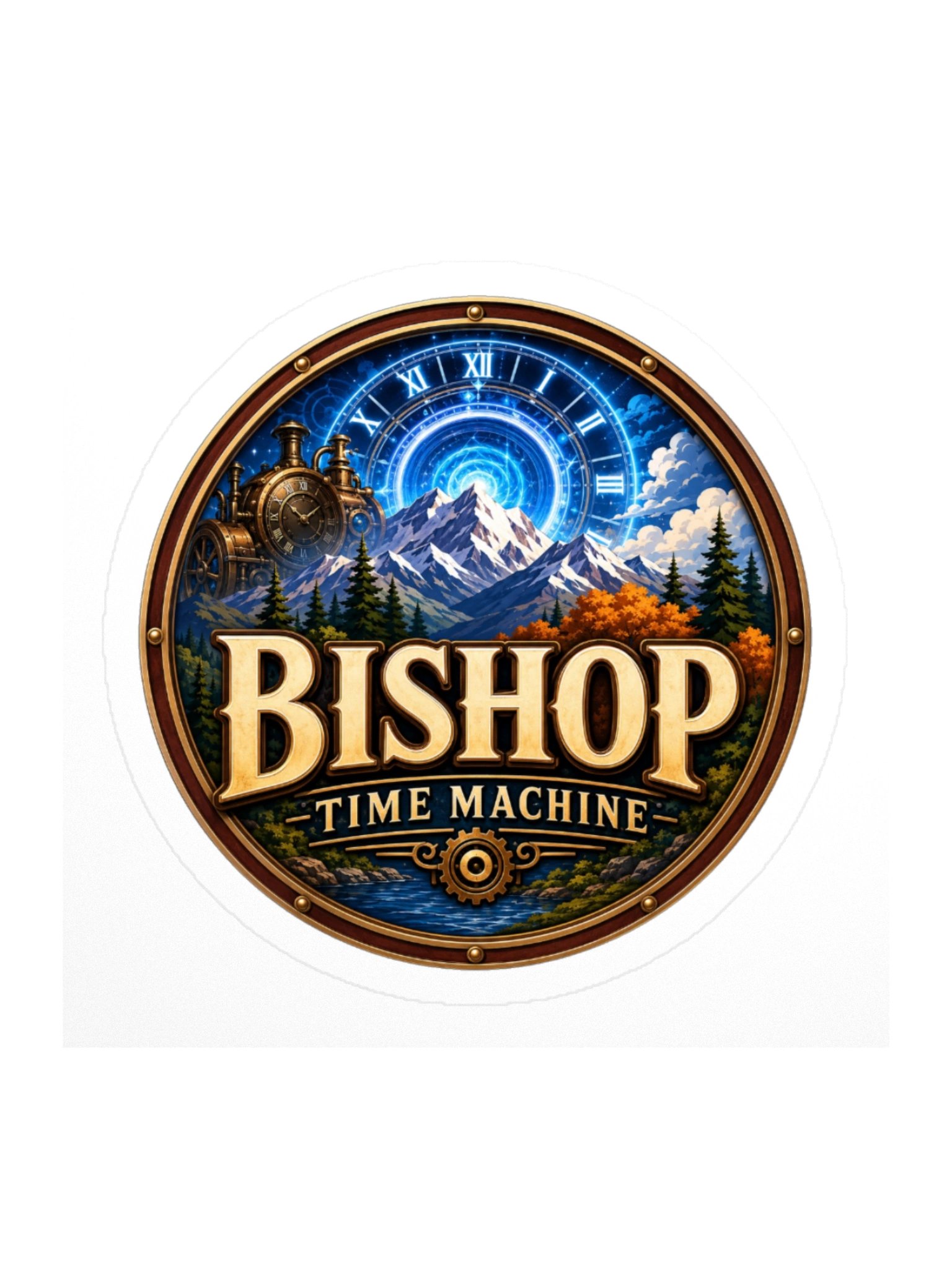 Bishop Time Machine Logo Sticker product image (2)