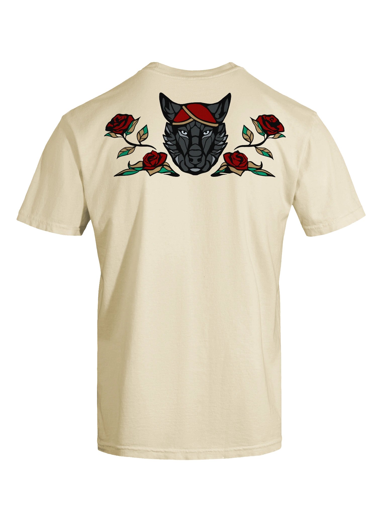 T-Shirt with back print - Wolf & Roses product image (121)