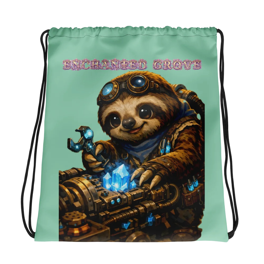Kingdom Mystical Mechanic All-Over Drawstring Bag product image (1)