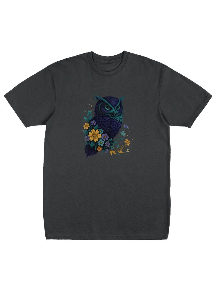 Naturecore Owl T-Shirt With Wildflower Meadow And Rustic Charm product image (3)